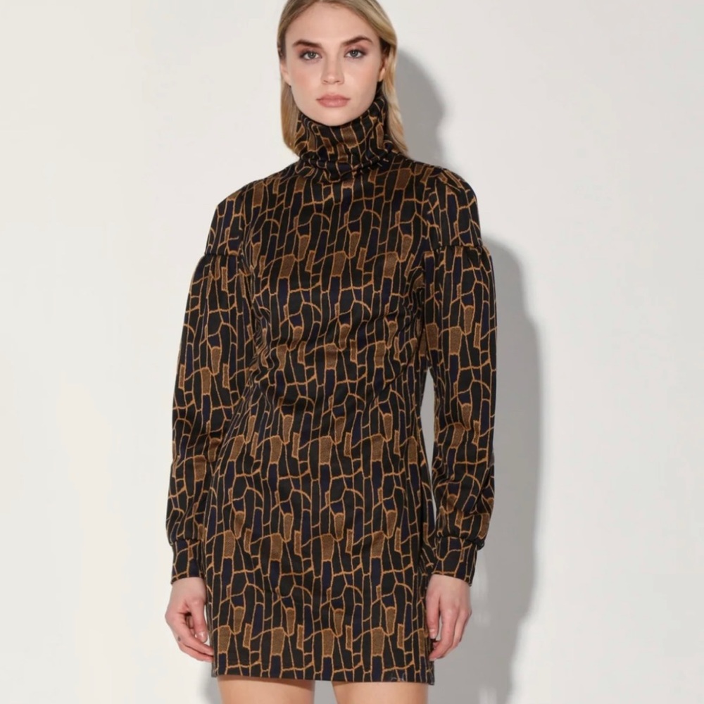 NWOT Walter Baker Ramsey Dress Mocha Dress Size XS